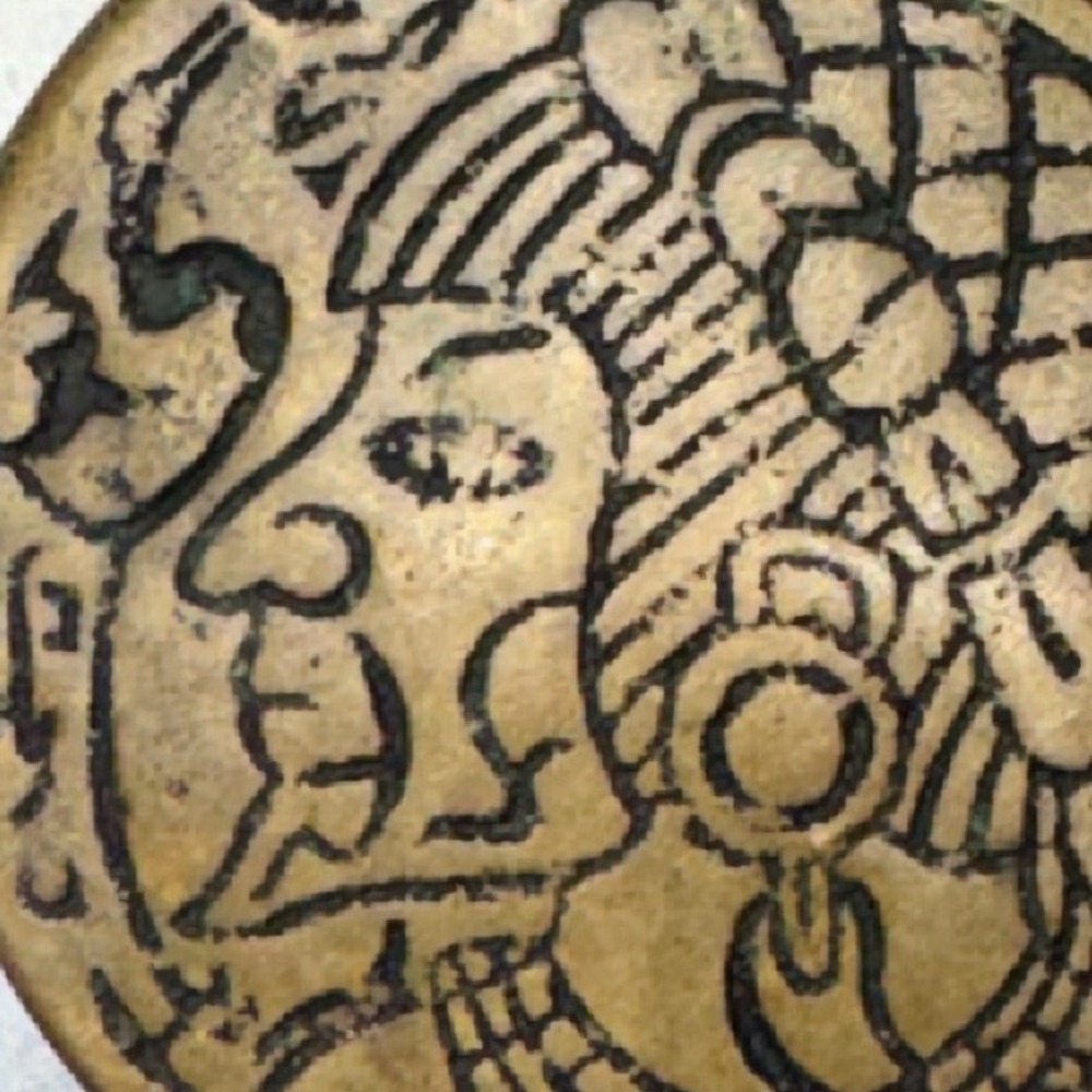 Tech Ether Guild TEG Solid Brass Egyptian Pharaoh Hieroglyphic Belt Buckle 1970s - Picture 3 of 5